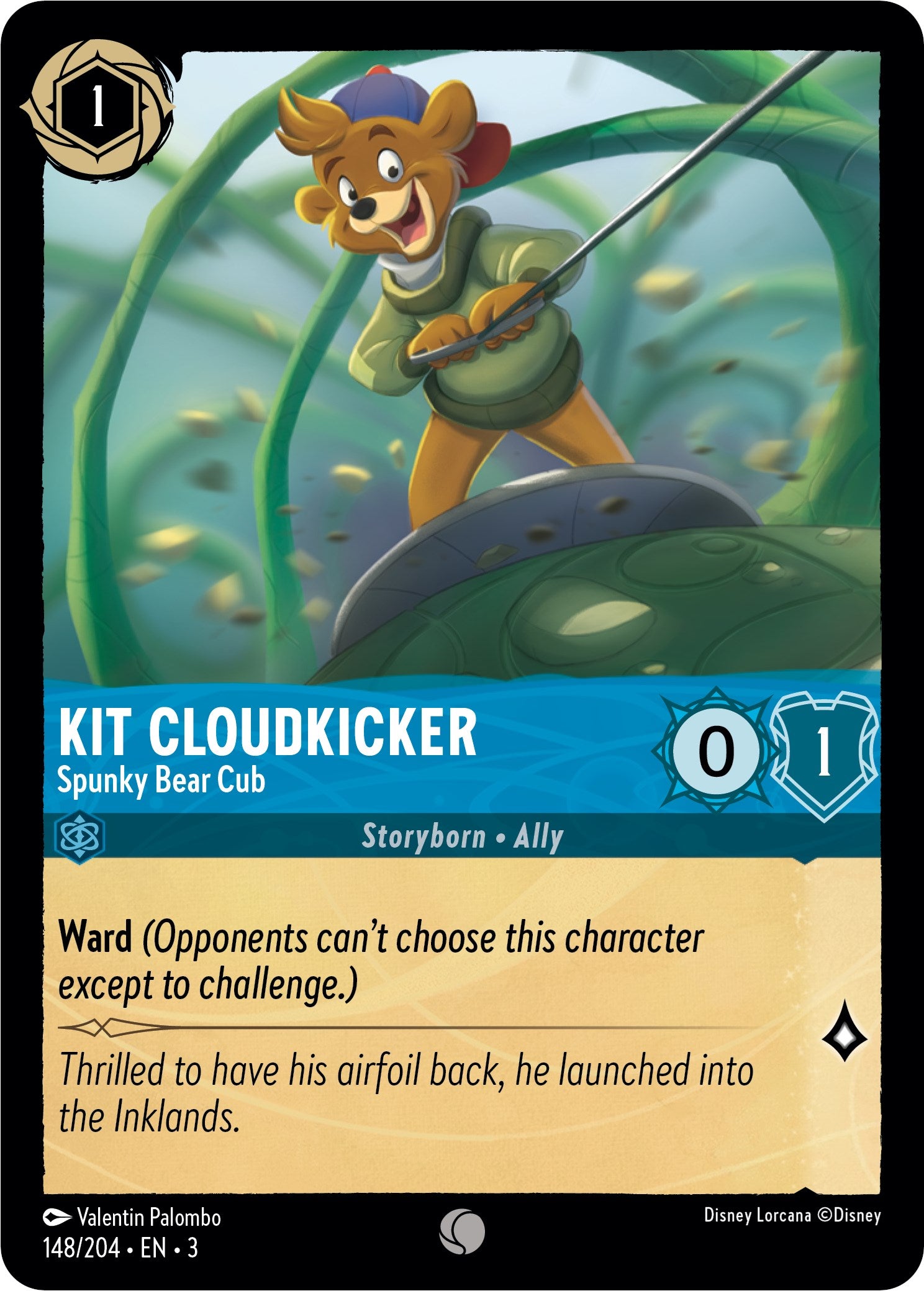 Kit Cloudkicker - Spunky Bear Cub (148/204) [Into the Inklands] | Eastridge Sports Cards & Games