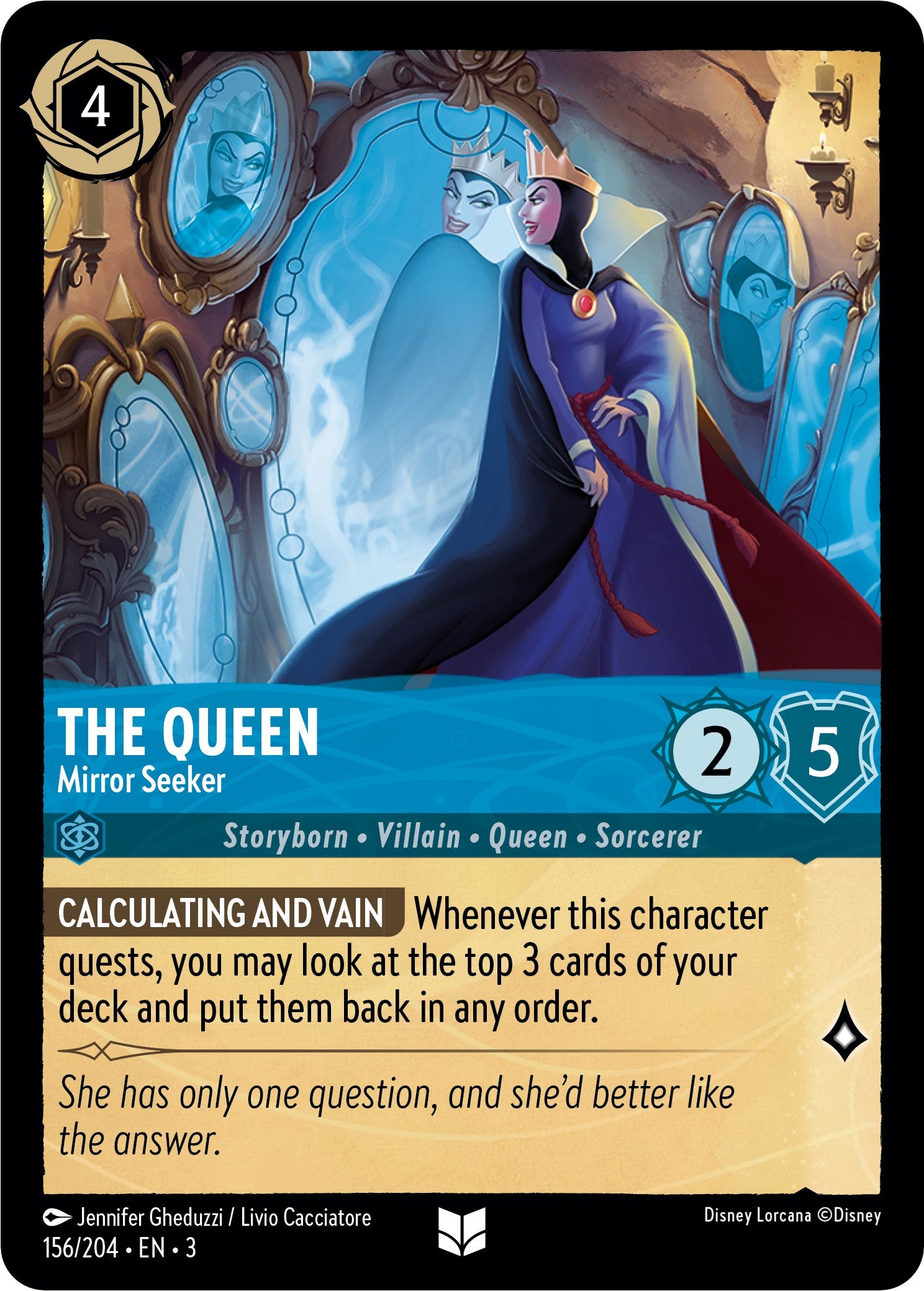 The Queen - Mirror Seeker (156/204) [Into the Inklands] | Eastridge Sports Cards & Games