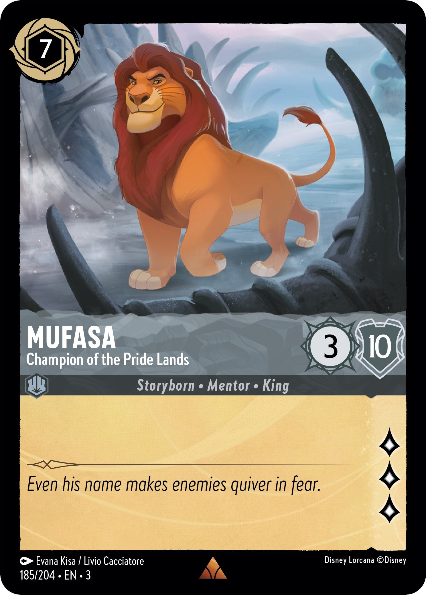 Mufasa - Champion of the Pride Lands (185/204) [Into the Inklands] | Eastridge Sports Cards & Games