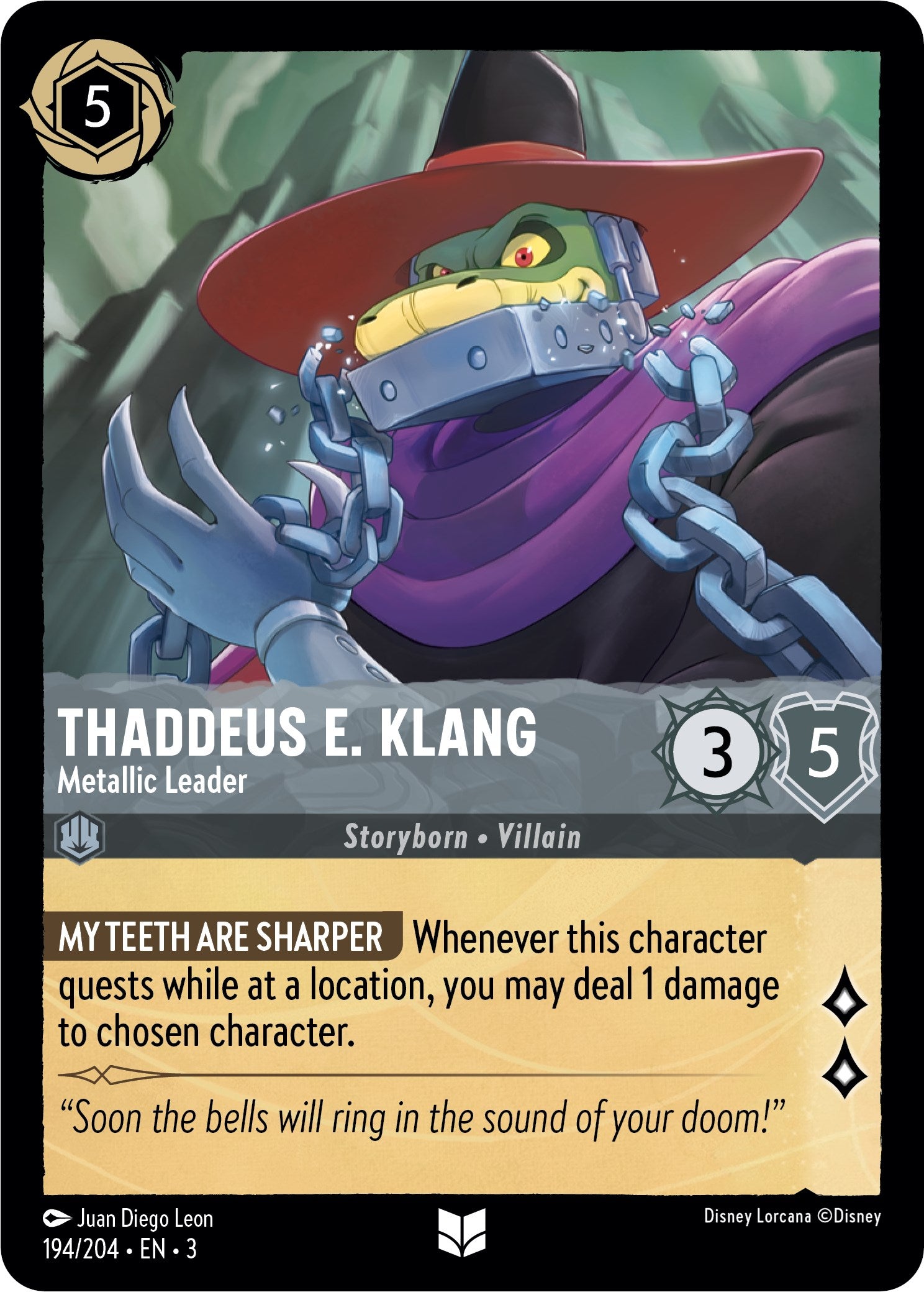 Thaddeus E. Klang - Metallic Leader (194/204) [Into the Inklands] | Eastridge Sports Cards & Games