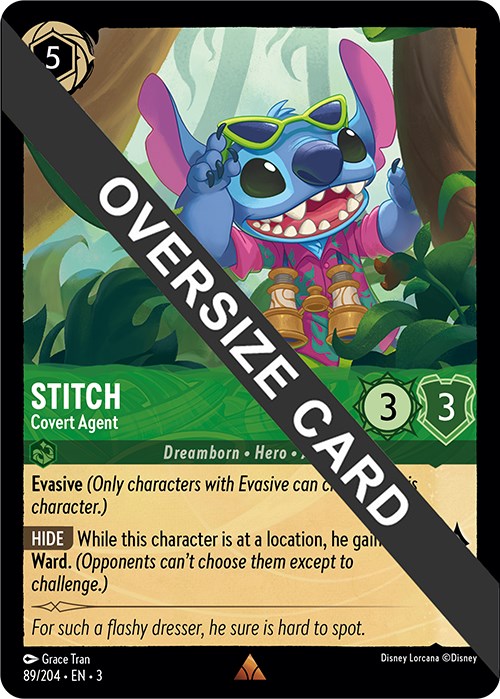 Stitch - Covert Agent (Oversized) (89//204) [Into the Inklands] | Eastridge Sports Cards & Games