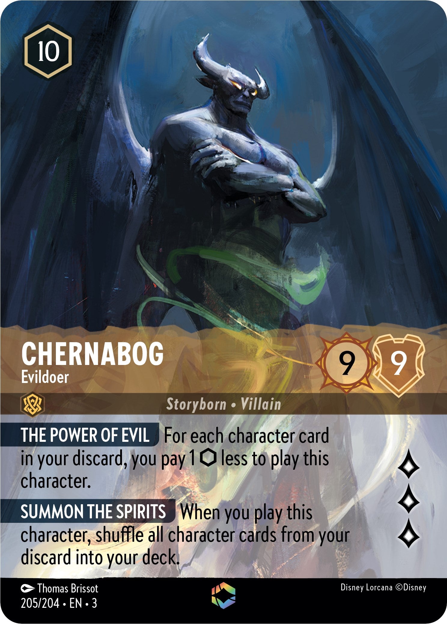 Chernabog - Evildoer (Enchanted) (205/204) [Into the Inklands] | Eastridge Sports Cards & Games