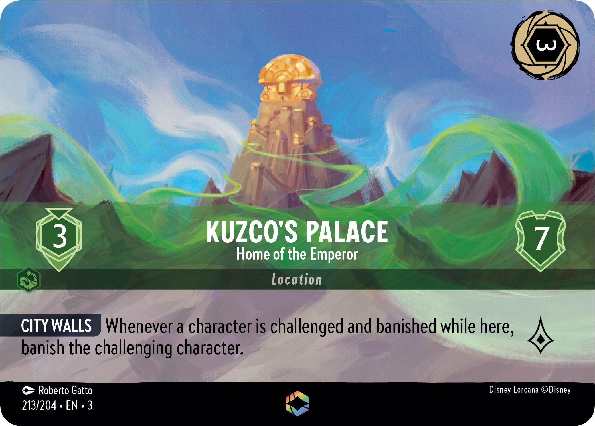 Kuzco's Palace - Home of the Emperor (Enchanted) (213/204) [Into the Inklands] | Eastridge Sports Cards & Games
