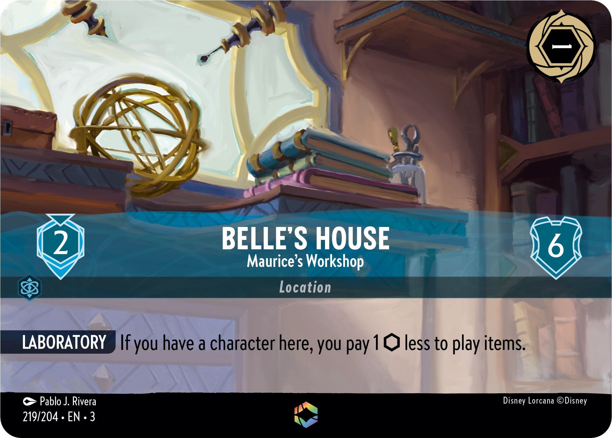 Belle's House - Maurice's Workshop (Enchanted) (219/204) [Into the Inklands] | Eastridge Sports Cards & Games