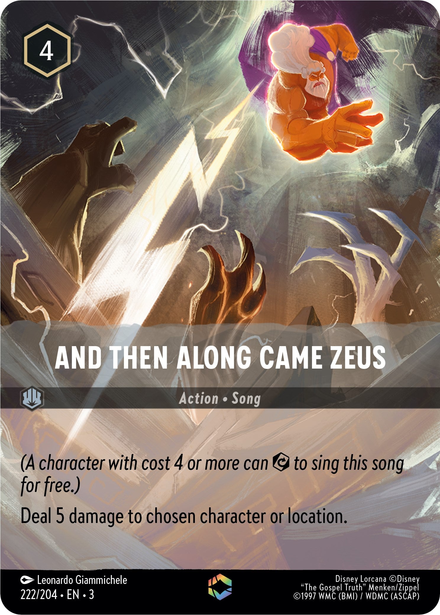 And Then Along Came Zeus (Enchanted) (222/204) [Into the Inklands] | Eastridge Sports Cards & Games