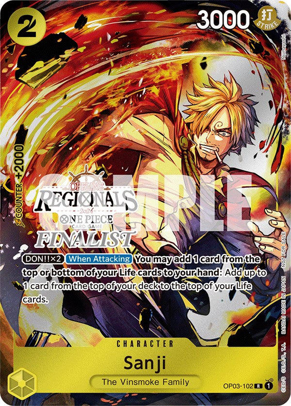 Sanji (Offline Regional 2024) [Finalist] [One Piece Promotion Cards] | Eastridge Sports Cards & Games