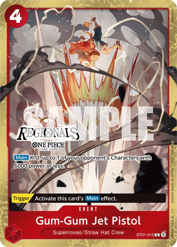 Gum-Gum Jet Pistol (Online Regional 2024) [Participant] [One Piece Promotion Cards] | Eastridge Sports Cards & Games