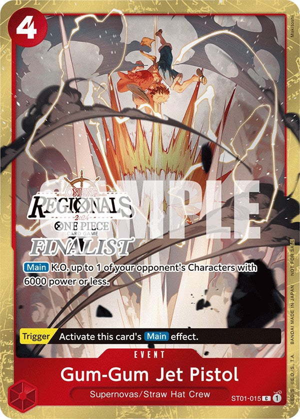 Gum-Gum Jet Pistol (Online Regional 2024) [Finalist] [One Piece Promotion Cards] | Eastridge Sports Cards & Games