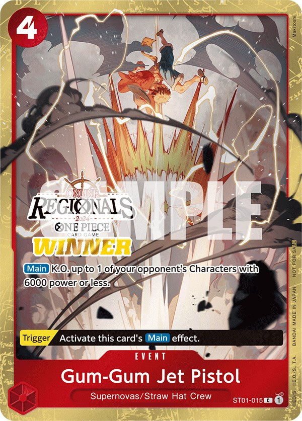 Gum-Gum Jet Pistol (Online Regional 2024) [Winner] [One Piece Promotion Cards] | Eastridge Sports Cards & Games