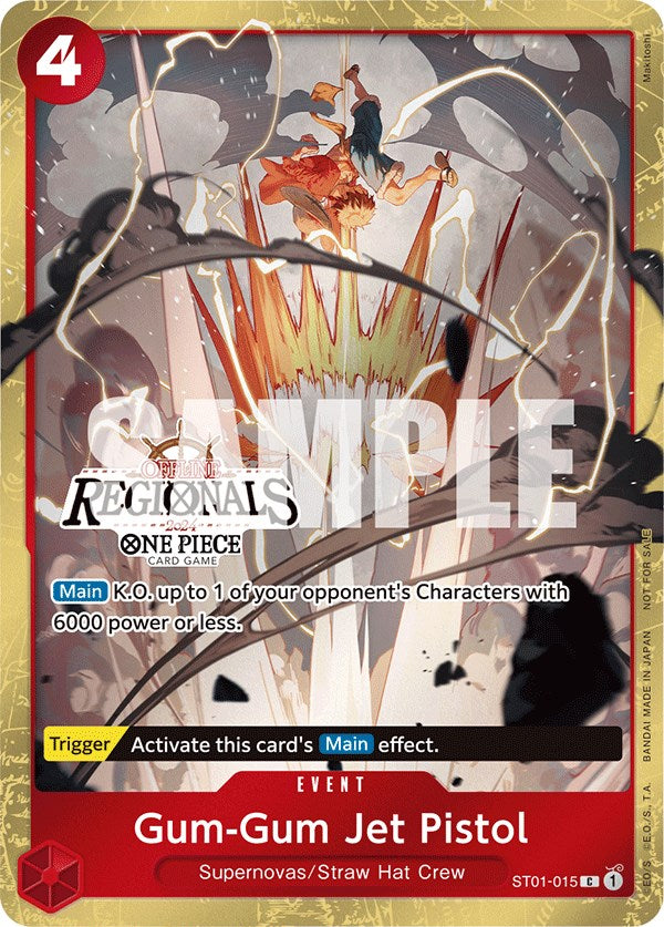 Gum-Gum Jet Pistol (Offline Regional 2024) [Participant] [One Piece Promotion Cards] | Eastridge Sports Cards & Games