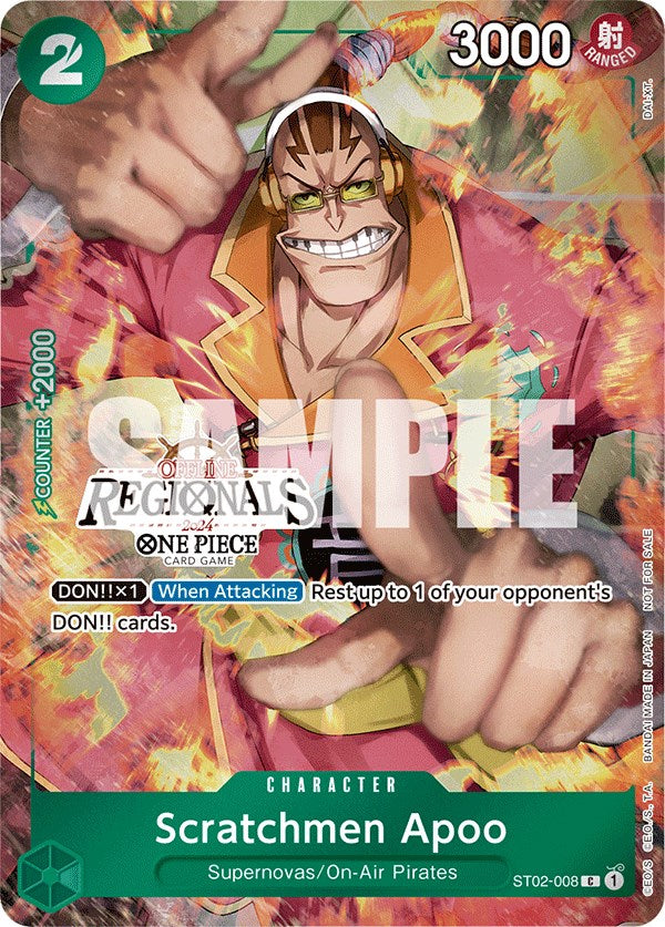 Scratchmen Apoo (Offline Regional 2024) [Participant] [One Piece Promotion Cards] | Eastridge Sports Cards & Games