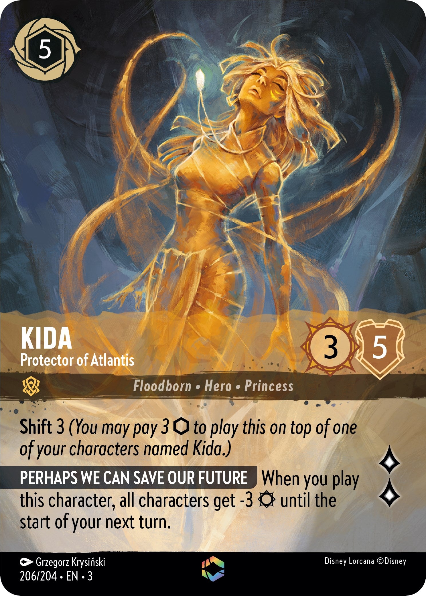 Kida - Protector of Atlantis (Enchanted) (206/204) [Into the Inklands] | Eastridge Sports Cards & Games
