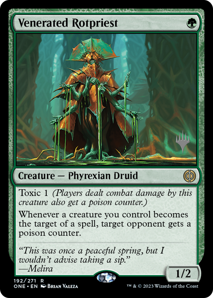 Venerated Rotpriest (Promo Pack) [Phyrexia: All Will Be One Promos] | Eastridge Sports Cards & Games
