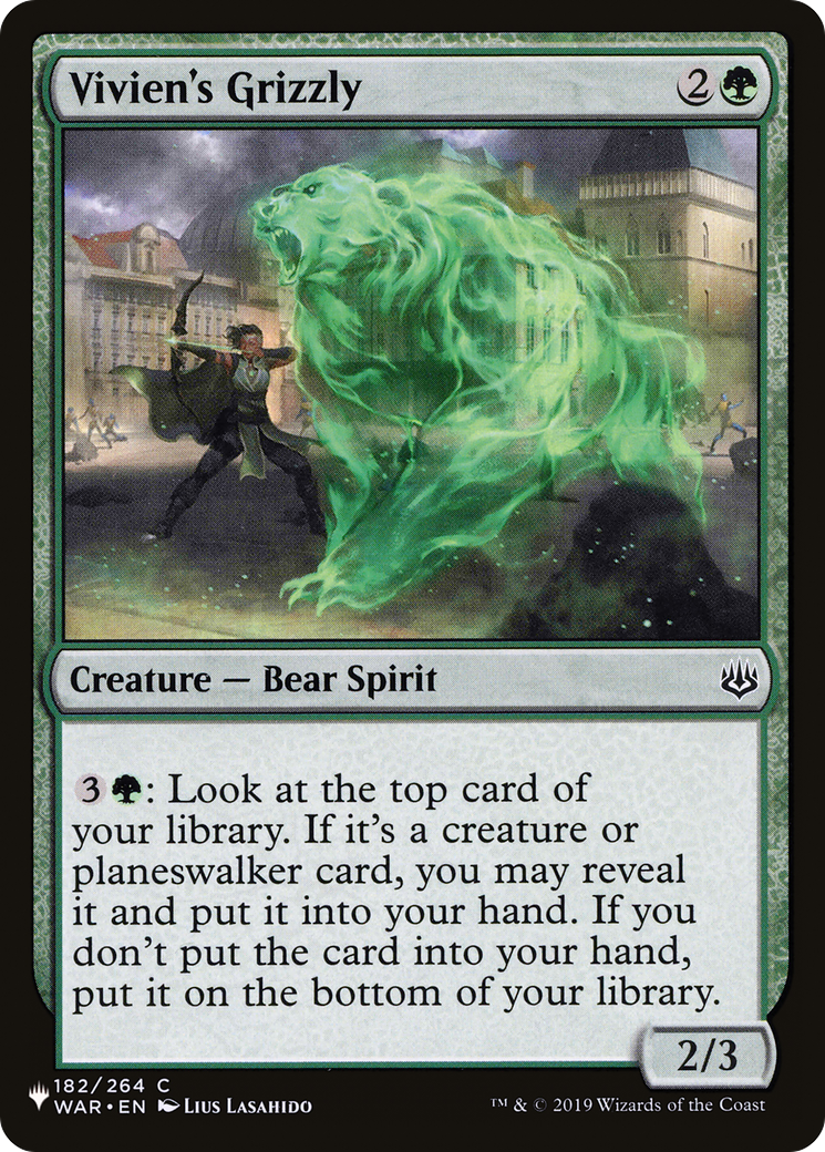 Vivien's Grizzly [The List] | Eastridge Sports Cards & Games