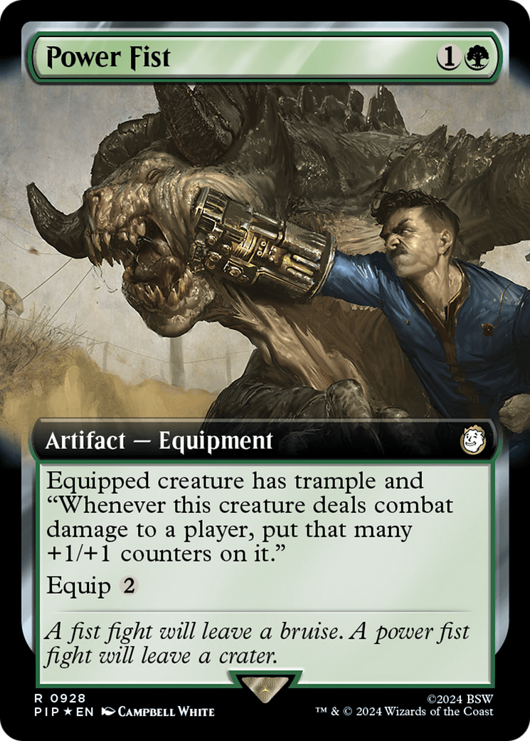 Power Fist (Extended Art) (Surge Foil) [Fallout] | Eastridge Sports Cards & Games