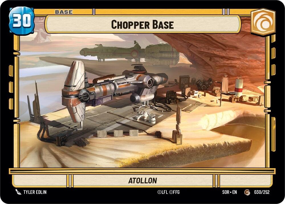 Chopper Base (030/252) [Spark of Rebellion] | Eastridge Sports Cards & Games