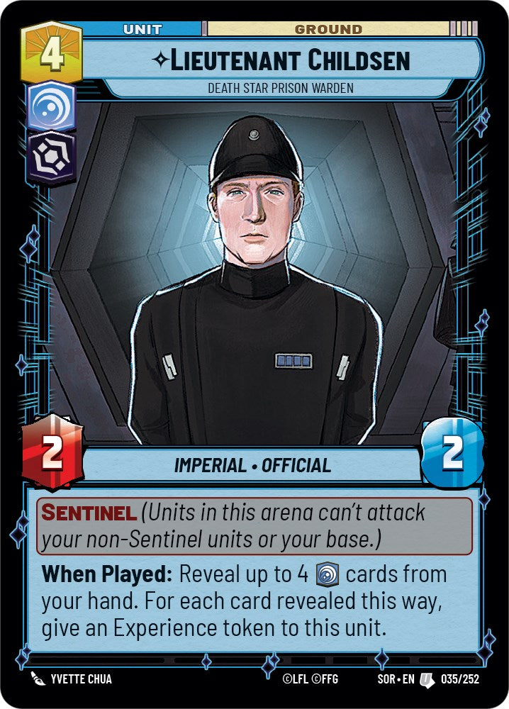 Lieutenant Childsen - Death Star Prison Warden (035/252) [Spark of Rebellion] | Eastridge Sports Cards & Games