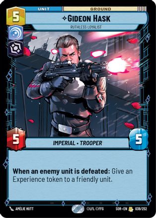 Gideon Hask - Ruthless Loyalist (036/252) - Spark of Rebellion