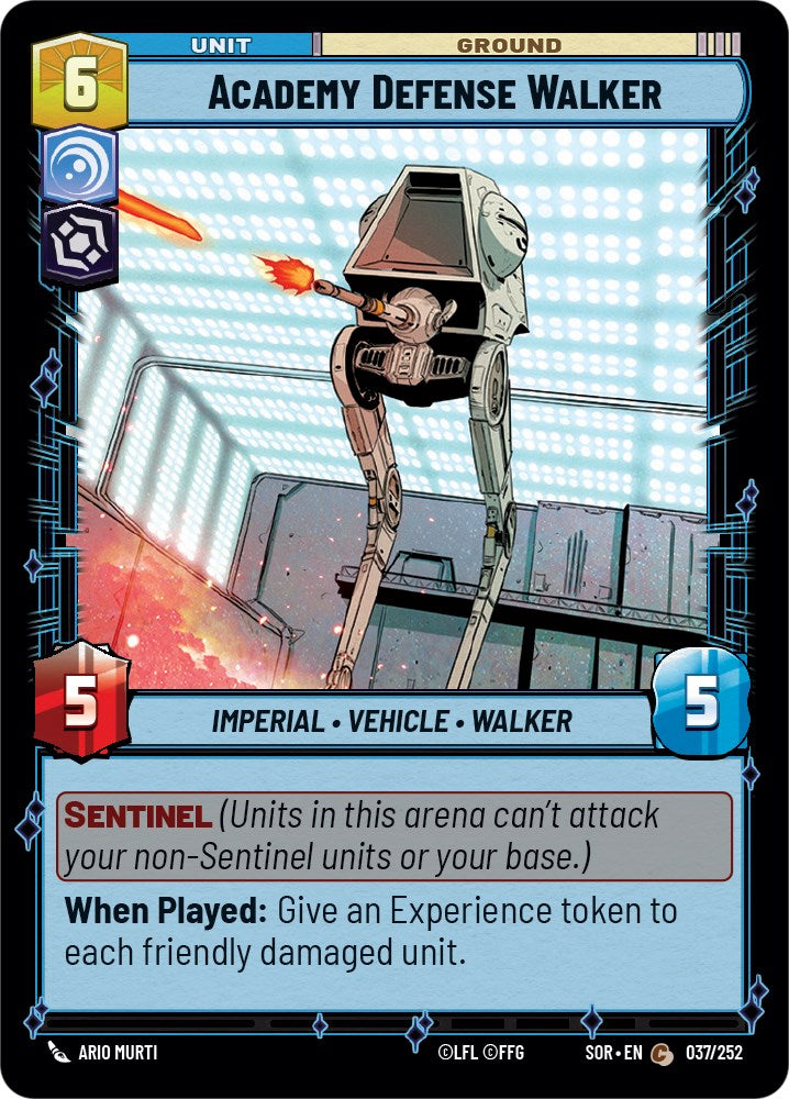 Academy Defense Walker (037/252) [Spark of Rebellion] | Eastridge Sports Cards & Games