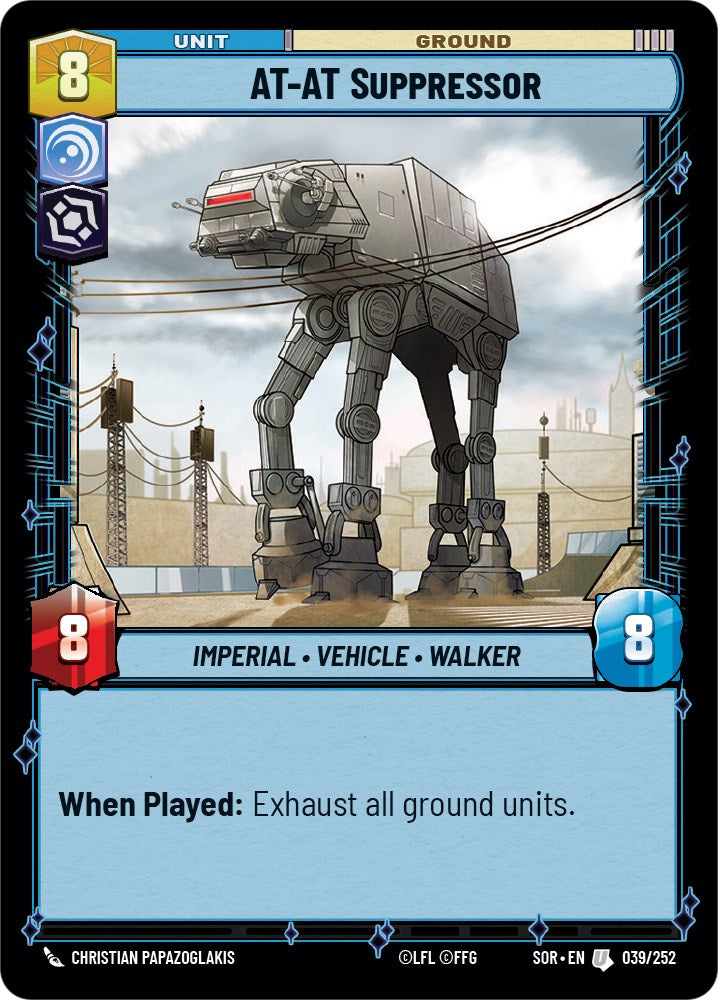 AT-AT Suppressor (039/252) [Spark of Rebellion] | Eastridge Sports Cards & Games