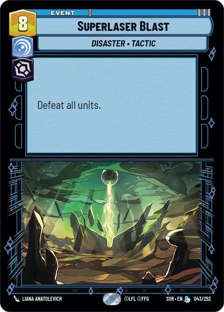 Superlaser Blast (043/252) [Spark of Rebellion] | Eastridge Sports Cards & Games