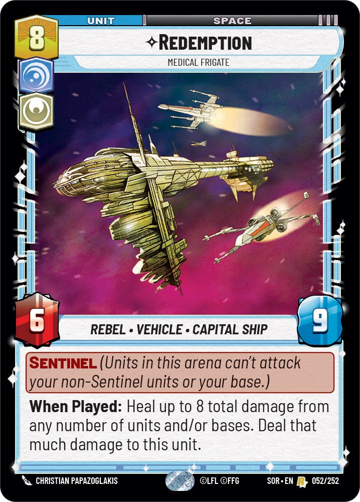 Redemption - Medical Frigate (052/252) [Spark of Rebellion] | Eastridge Sports Cards & Games
