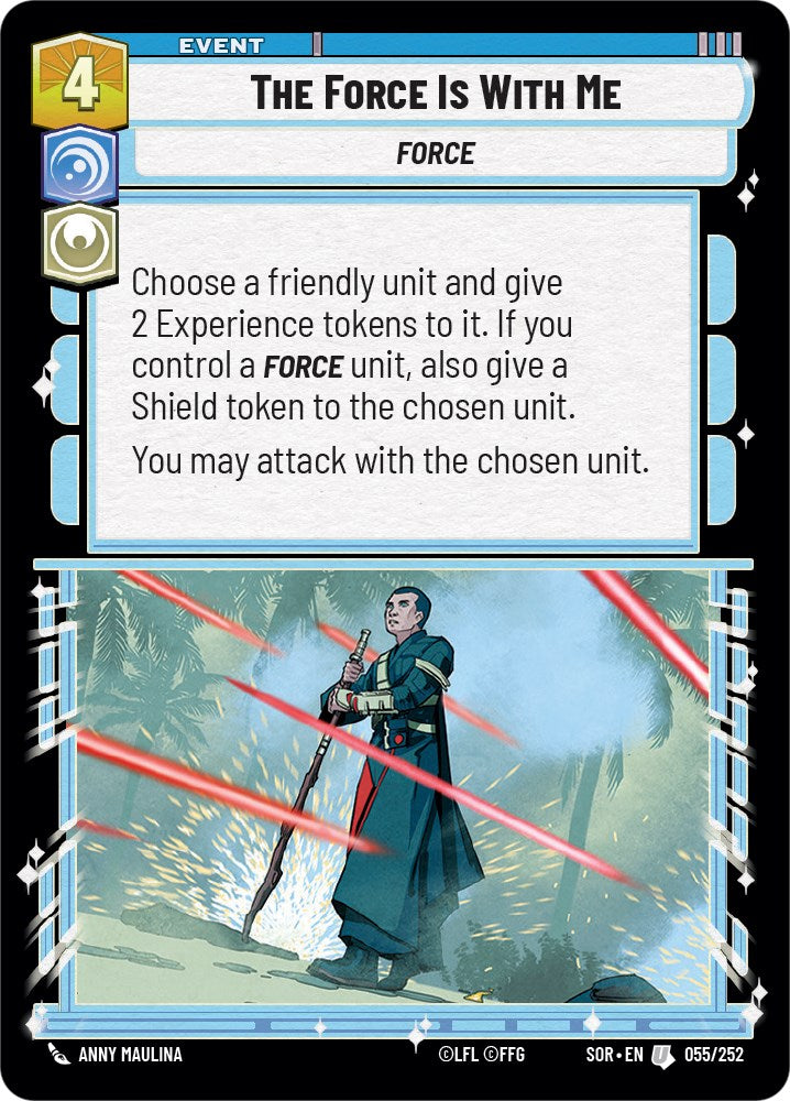 The Force is With Me (055/252) [Spark of Rebellion] | Eastridge Sports Cards & Games