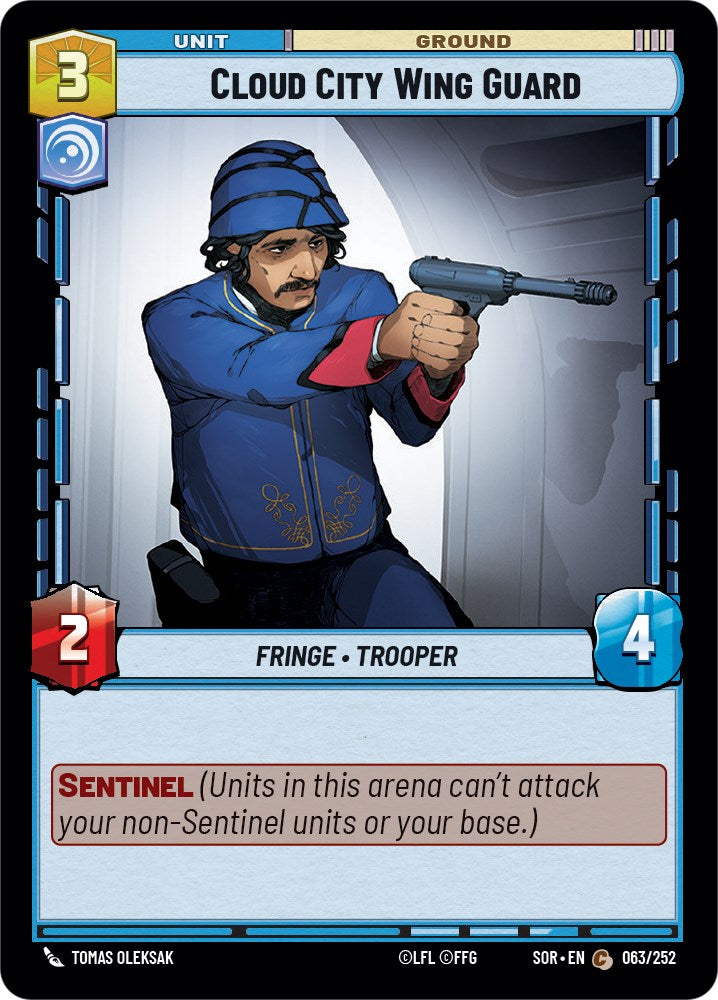Cloud City Wing Guard (063/252) [Spark of Rebellion] | Eastridge Sports Cards & Games
