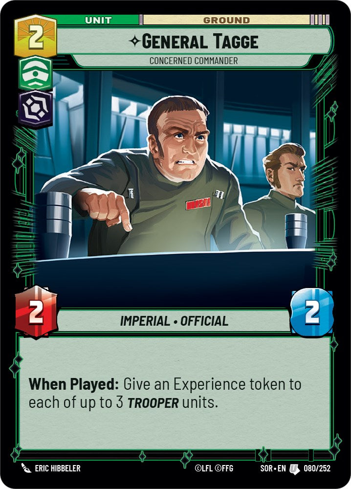 General Tagge - Concerned Commander (080/252) [Spark of Rebellion] | Eastridge Sports Cards & Games