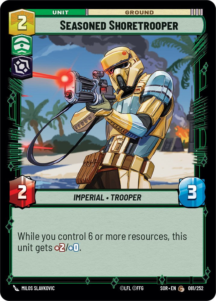 Seasoned Shoretrooper (081/252) [Spark of Rebellion] | Eastridge Sports Cards & Games