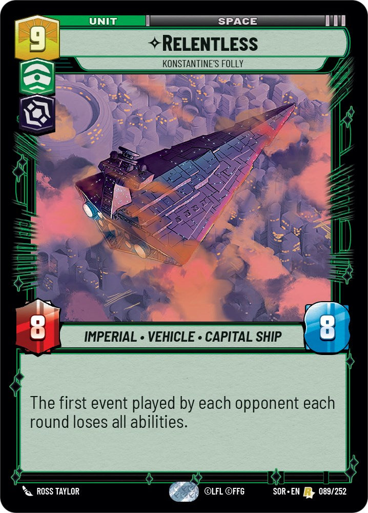 Relentless - Konstantine's Folly (089/252) [Spark of Rebellion] | Eastridge Sports Cards & Games