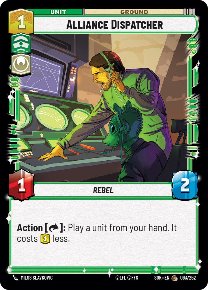 Alliance Dispatcher (093/252) [Spark of Rebellion] | Eastridge Sports Cards & Games