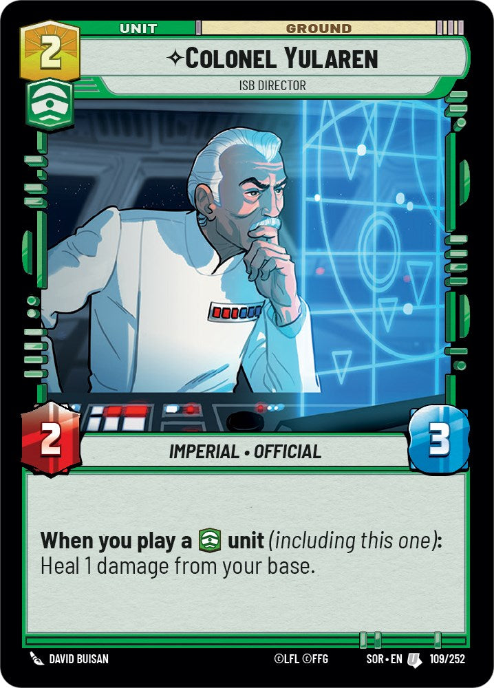 Colonel Yularen - ISB Director (109/252) [Spark of Rebellion] | Eastridge Sports Cards & Games
