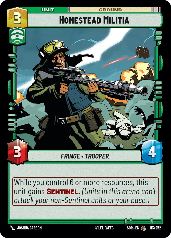 Homestead Militia (113/252) [Spark of Rebellion] | Eastridge Sports Cards & Games