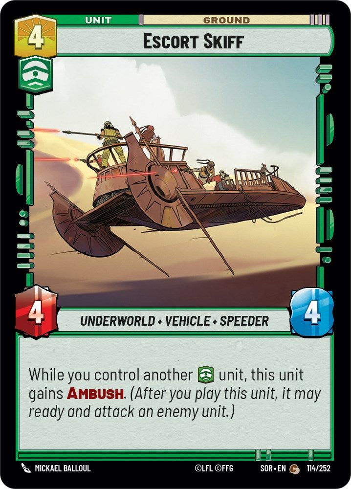 Escort Skiff (114/252) [Spark of Rebellion] | Eastridge Sports Cards & Games
