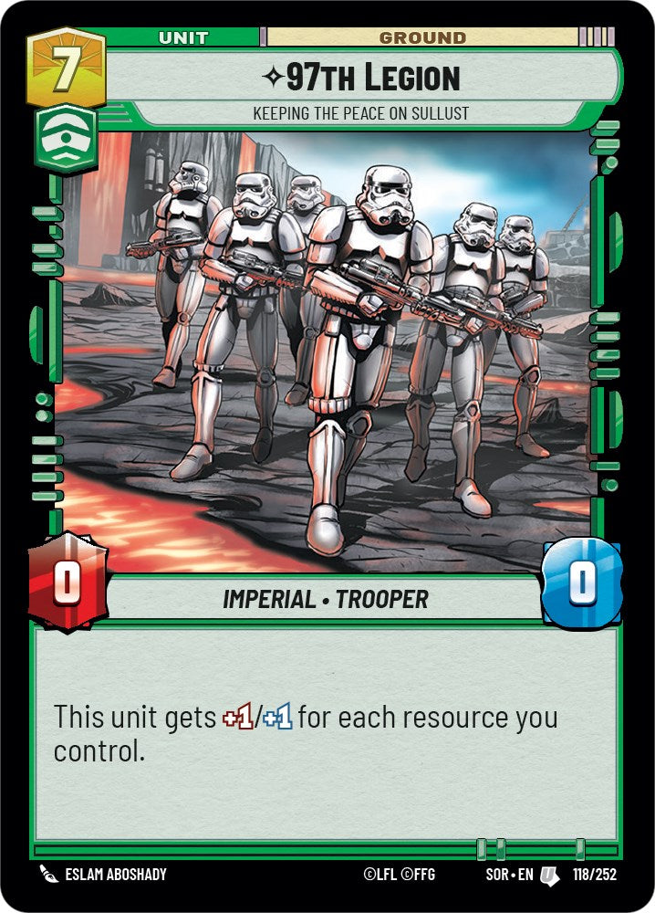 97th Legion - Keeping the Peace on Sullust (118/252) [Spark of Rebellion] | Eastridge Sports Cards & Games