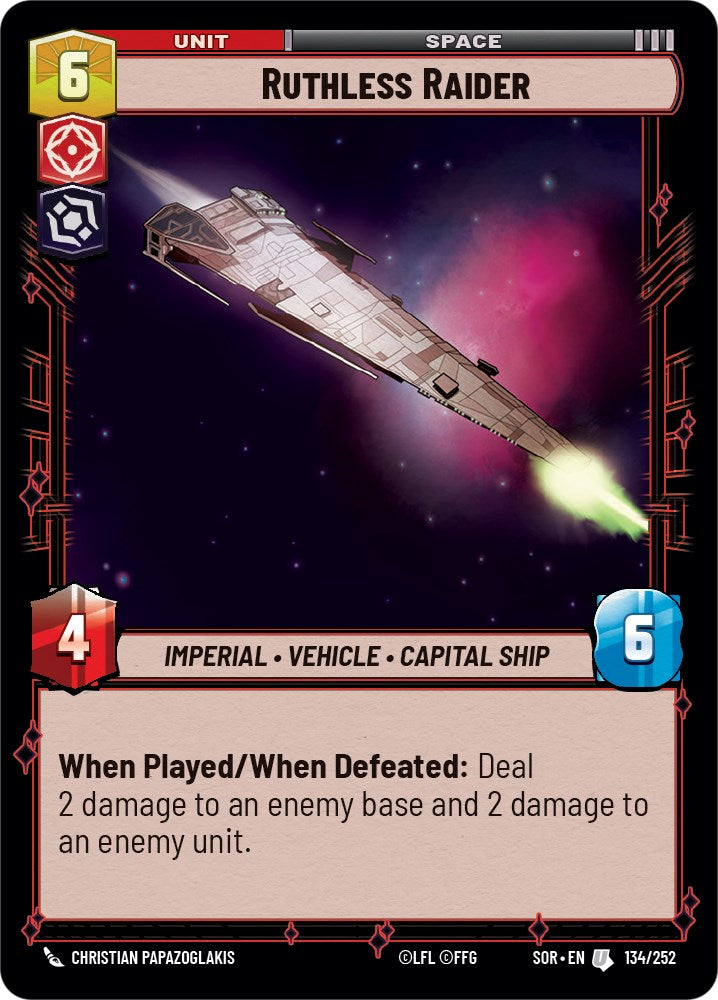 Ruthless Raider (134/252) [Spark of Rebellion] | Eastridge Sports Cards & Games