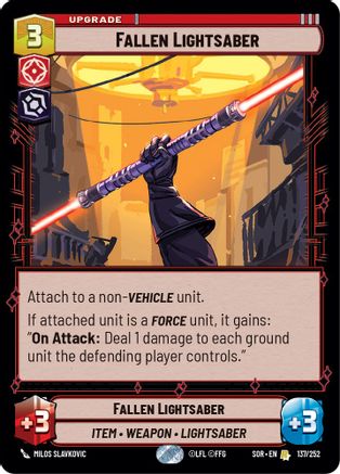 Fallen Lightsaber (137/252) - Spark of Rebellion