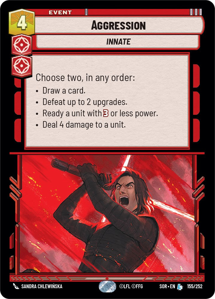 Aggression (155/252) [Spark of Rebellion] | Eastridge Sports Cards & Games