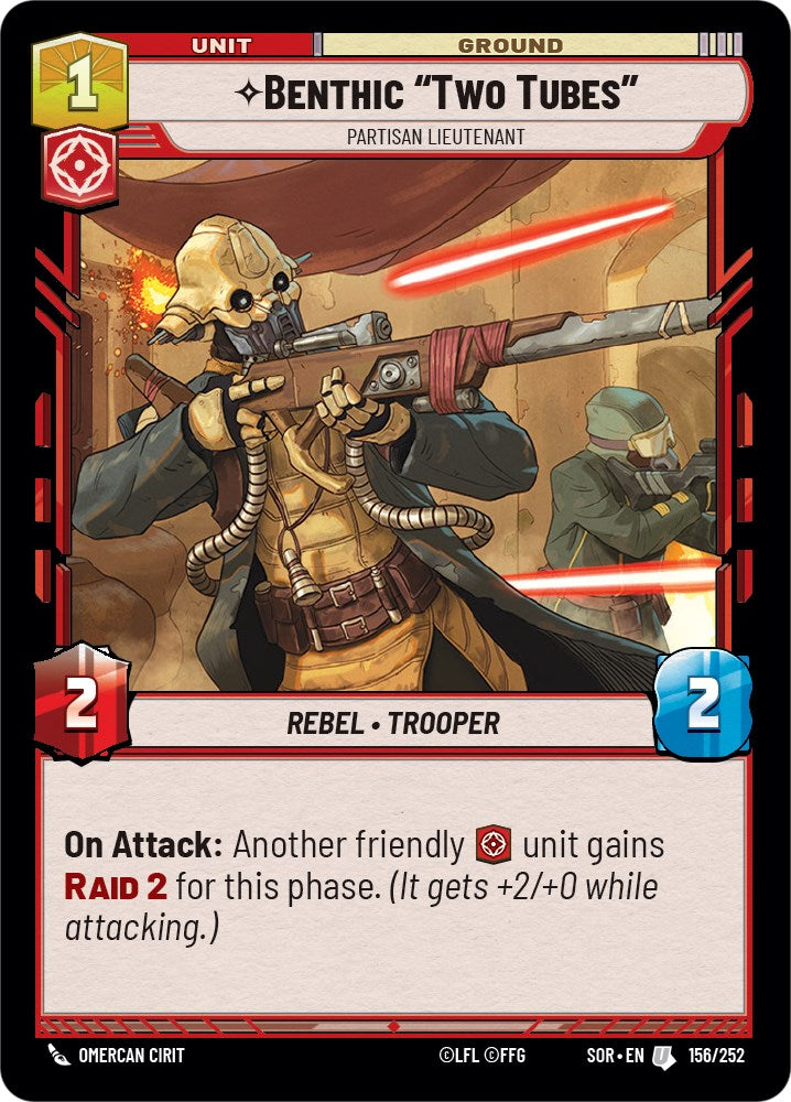 Benthic AuTwo TubesAu - Partisan Lieutenant (156/252) [Spark of Rebellion] | Eastridge Sports Cards & Games