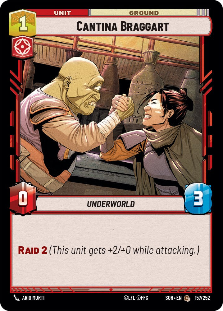 Cantina Braggart (157/252) [Spark of Rebellion] | Eastridge Sports Cards & Games