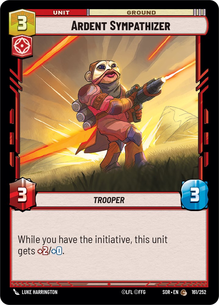 Ardent Sympathizer (161/252) [Spark of Rebellion] | Eastridge Sports Cards & Games