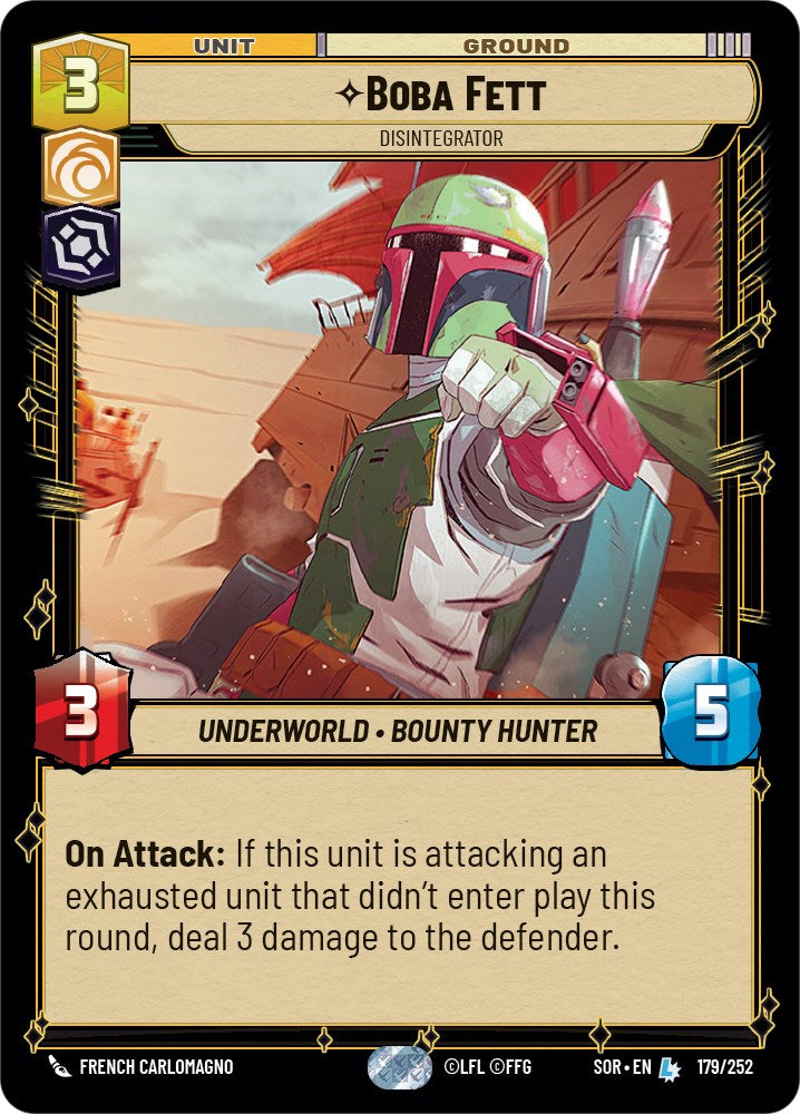 Boba Fett - Disintegrator (179/252) [Spark of Rebellion] | Eastridge Sports Cards & Games