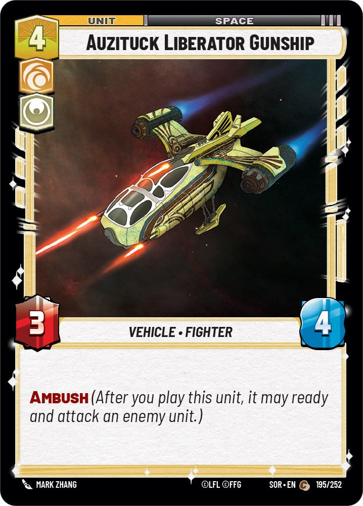 Auzituck Liberator Gunship (195/252) [Spark of Rebellion] | Eastridge Sports Cards & Games