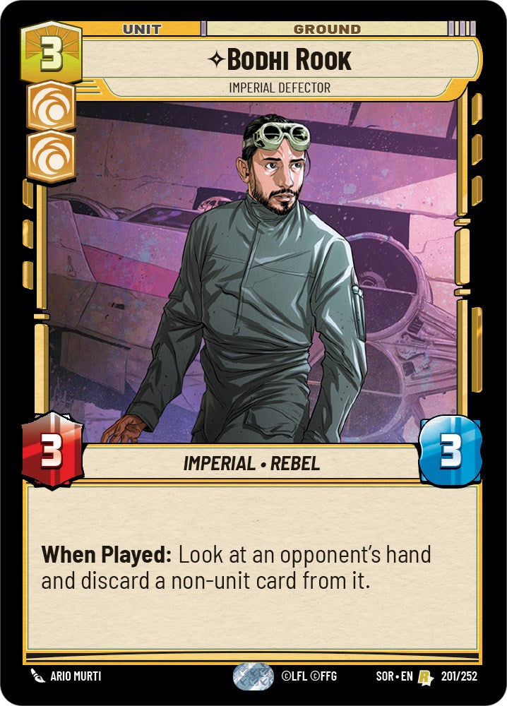 Bodhi Rook - Imperial Defector (201/252) [Spark of Rebellion] | Eastridge Sports Cards & Games