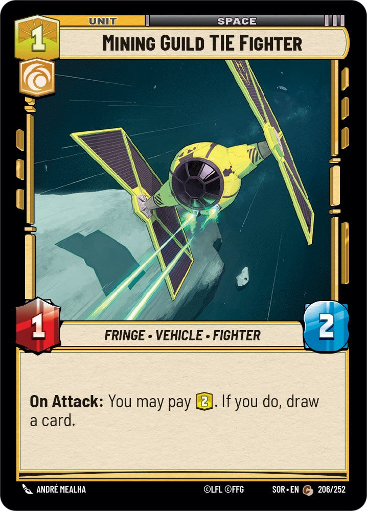 Mining Guild TIE Fighter (206/252) [Spark of Rebellion] | Eastridge Sports Cards & Games