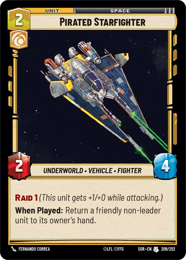 Pirated Starfighter (209/252) [Spark of Rebellion] | Eastridge Sports Cards & Games