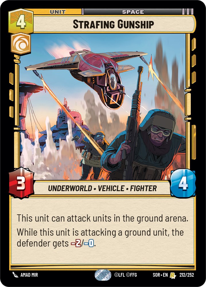 Strafing Gunship (212/252) [Spark of Rebellion] | Eastridge Sports Cards & Games