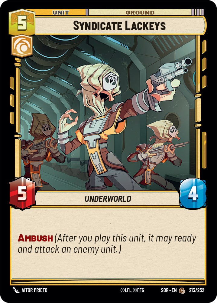 Syndicate Lackeys (213/252) [Spark of Rebellion] | Eastridge Sports Cards & Games