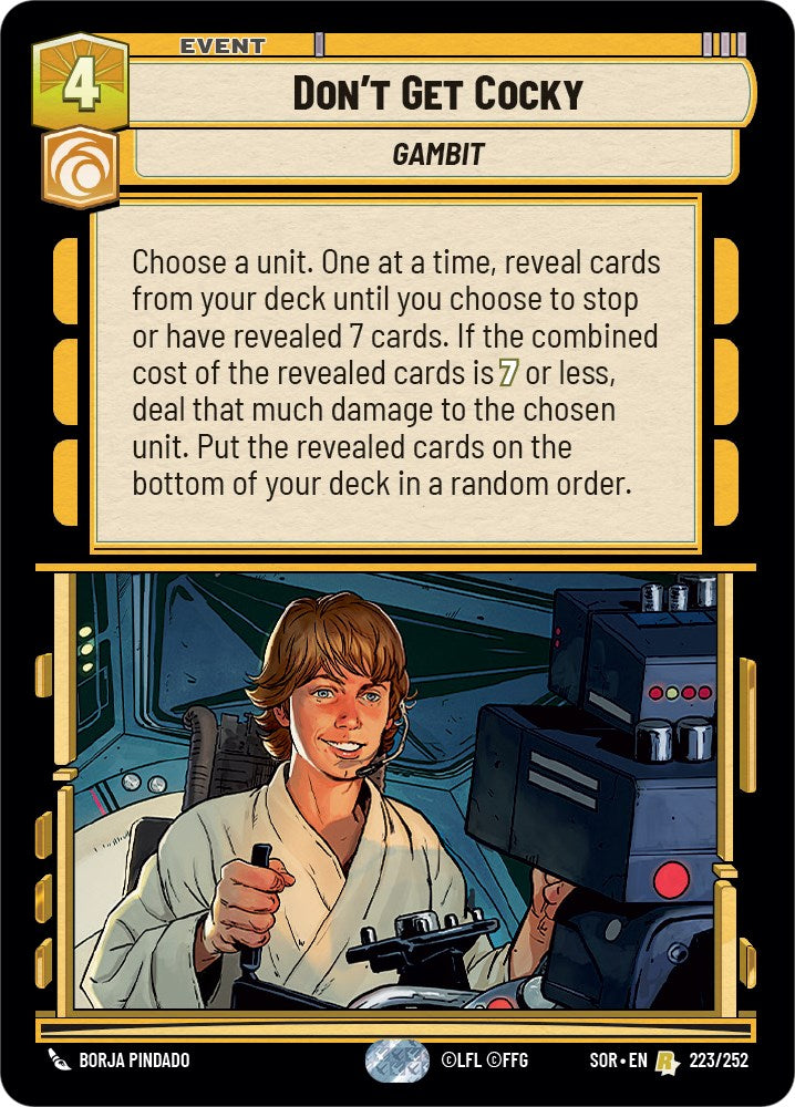 Don't Get Cocky (223/252) [Spark of Rebellion] | Eastridge Sports Cards & Games